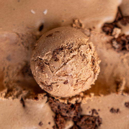 Salted Chocolate Brownie ice cream from love creamery