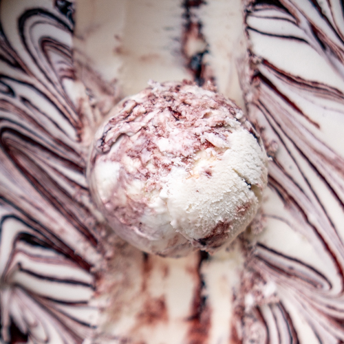 Goat Cheese Honeyberry ice cream from Love Creamery in Duluth MN and Superior WI