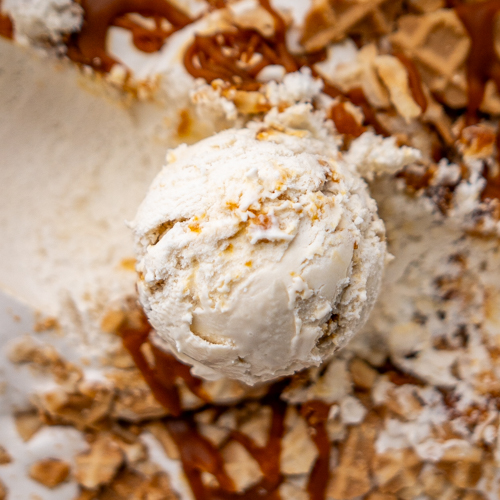 Maple Waffle Cone ice cream from Love Creamery in Duluth MN