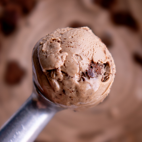 Vegan Chocolate Hazelnut Brownie ice cream from Love Creamery